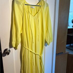 Sonoma Bright Yellow V-Neck Top